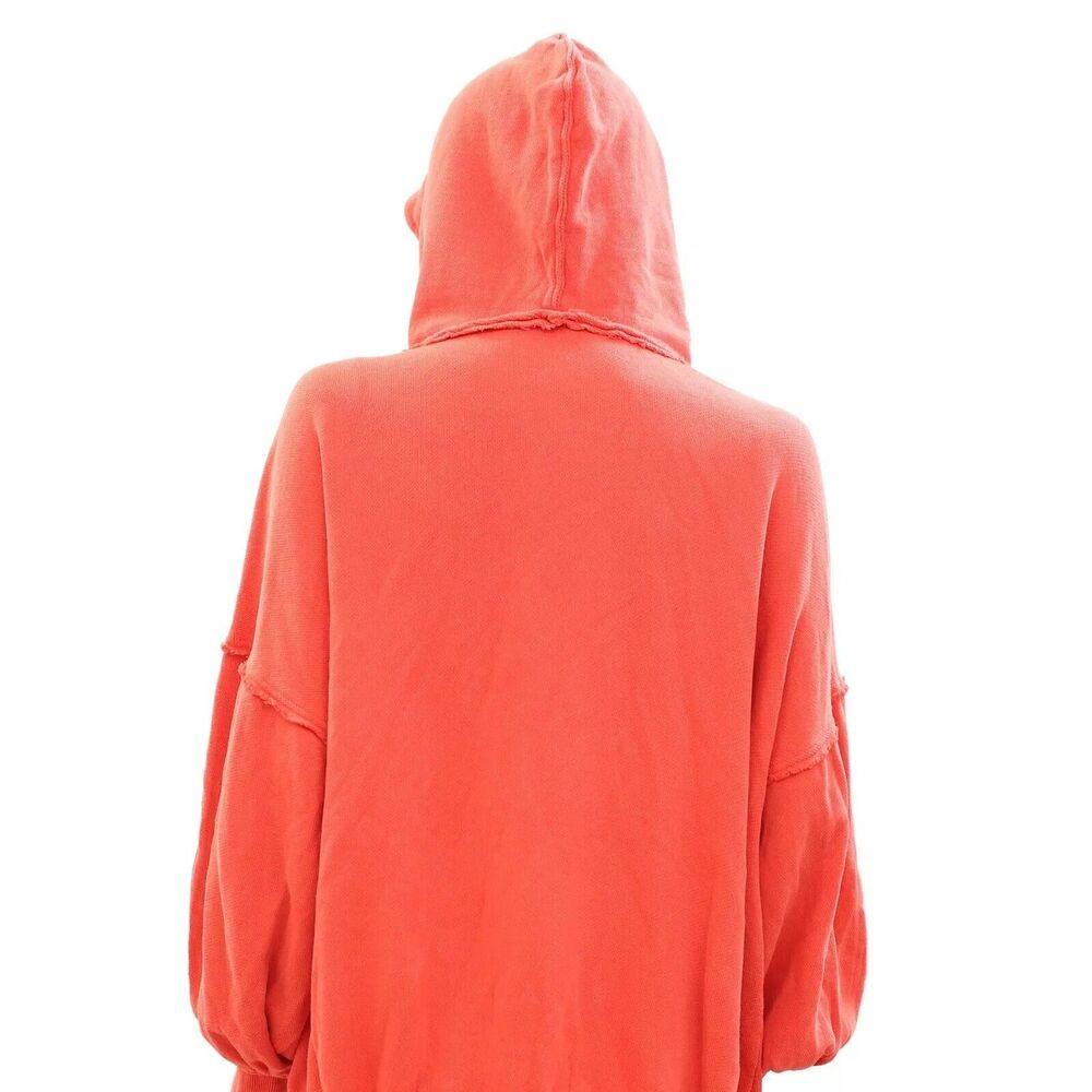 Free People Lucky Zip Up Hoodie Jacket Christmas Oversized XS 275974 - Picture 9 of 9